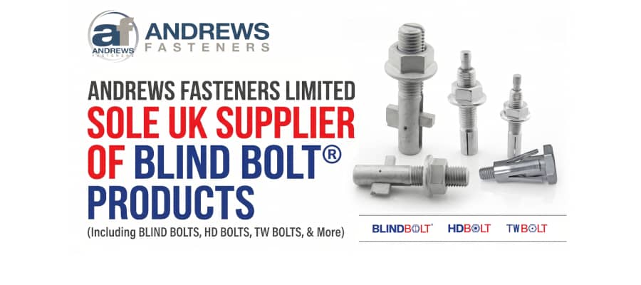 Andrews Fasteners Limited is the sole UK supplier of Blind Bolt product range