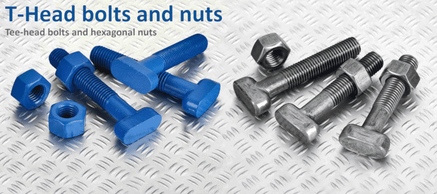 T-Head bolts and nuts assemblies (Tee-Head bolts and hexagonal nuts) (ANSI/AWWA C111/A21.11).